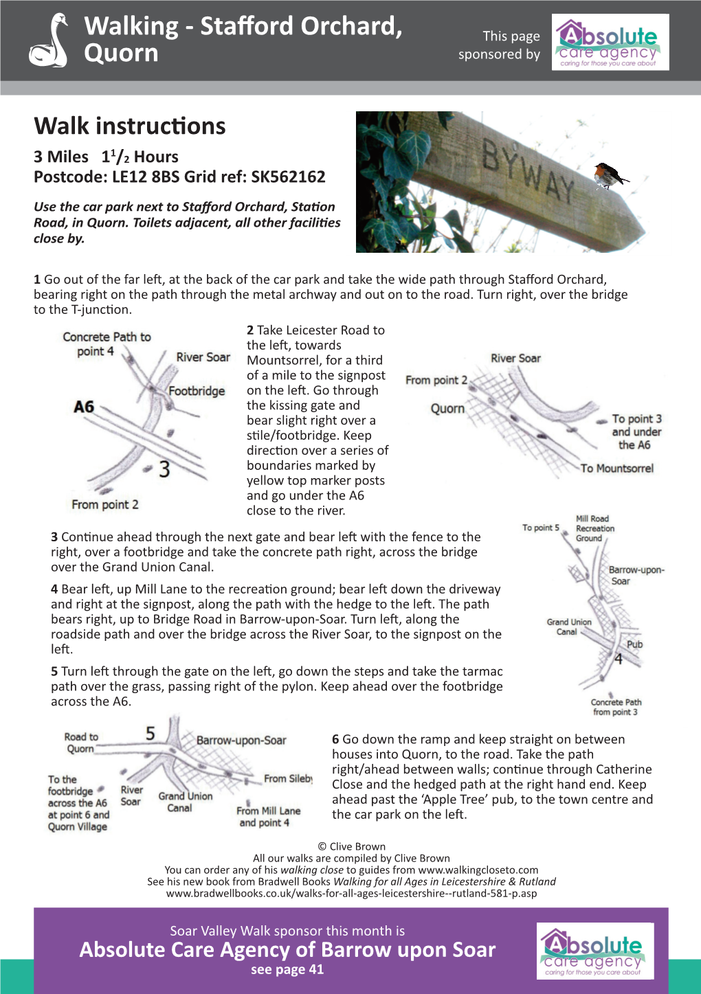 Walking - Staﬀord Orchard, This Page Quorn Sponsored By