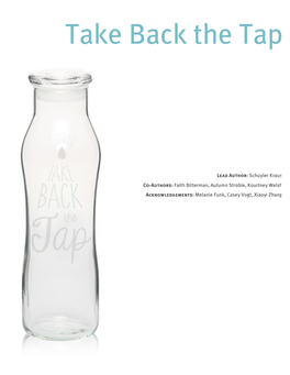 Take Back the Tap