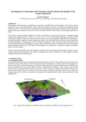 Investigations of Nyamuragira and Nyiragongo Volcanoes (Democratic Republic of the Congo) Using Insar