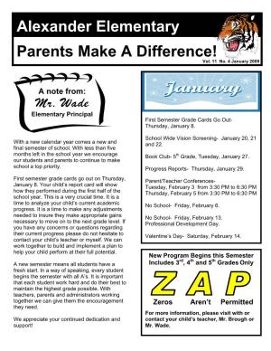 Alexander Elementary Parents Make a Difference!