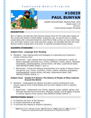10029 Paul Bunyan