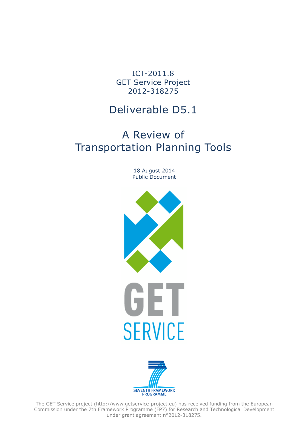 GET Service D5 1 a Review of Transportation Planning