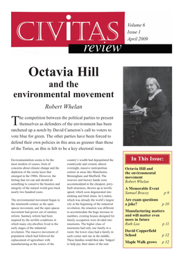 Octavia Hill and the Environmental Movement Robert Whelan