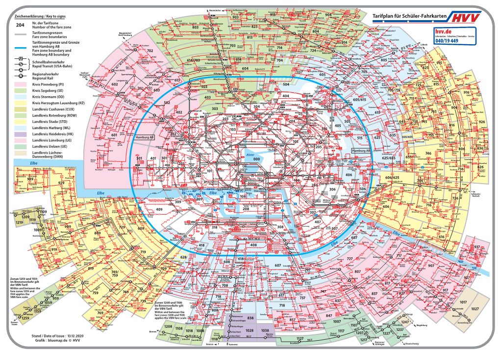 Fare Zone Plan for School Children