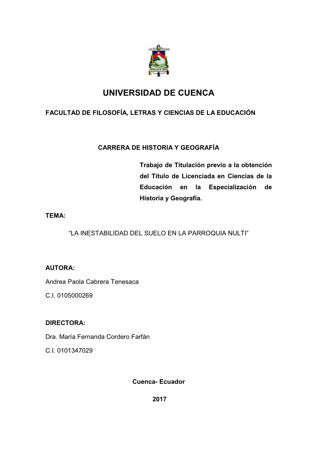Universidad De Cuenca