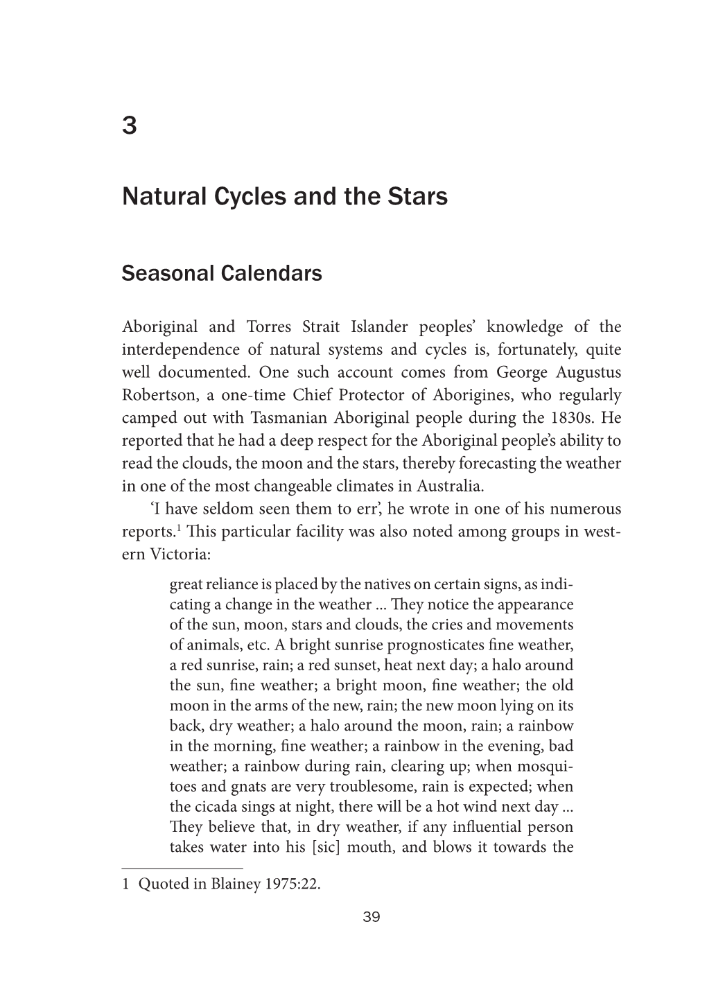 3 Natural Cycles and the Stars