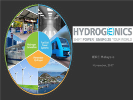 Hydrogenics Overview Power Systems 2012-04