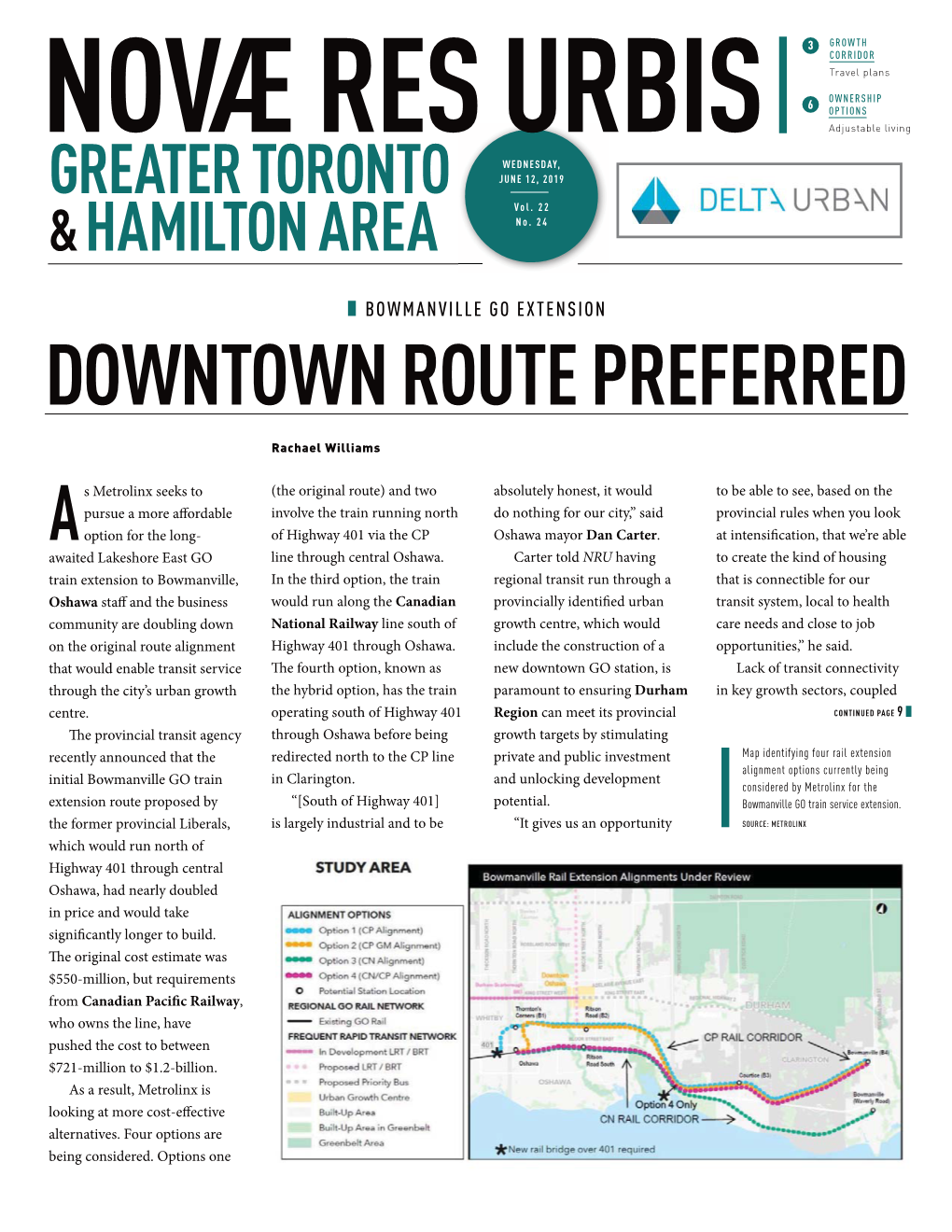 Downtown Route Preferred