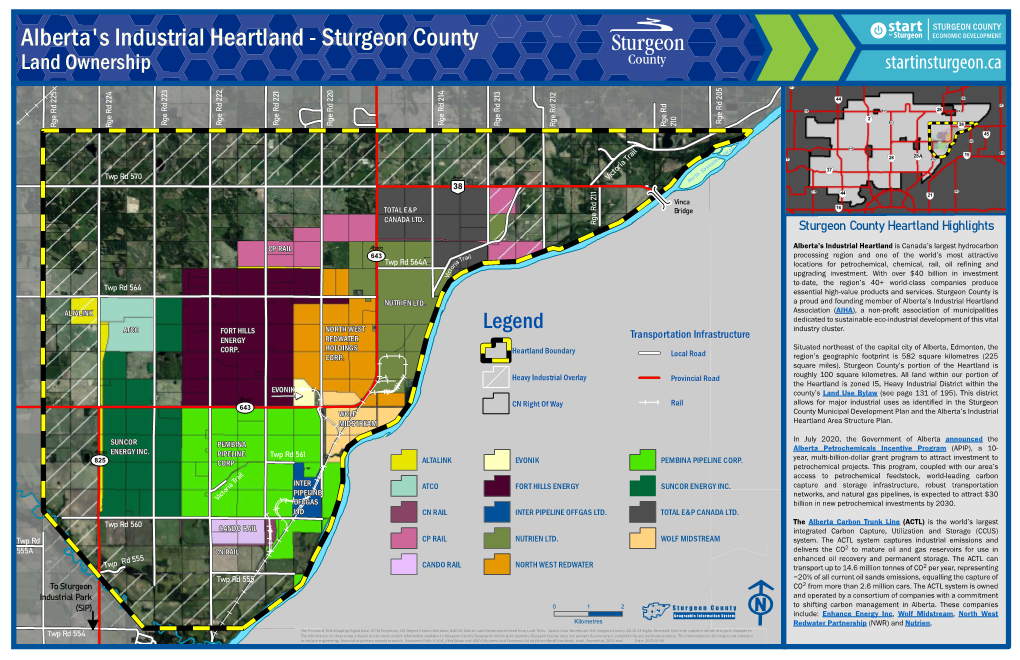 Alberta's Industrial Heartland - Sturgeon County Land Ownership