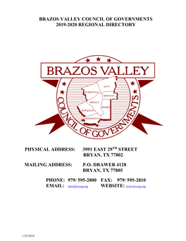 Revised BVCOG Regional Directory.Pdf