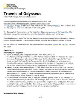 Travels of Odysseus Follow the Footsteps of an Ancient Adventurer