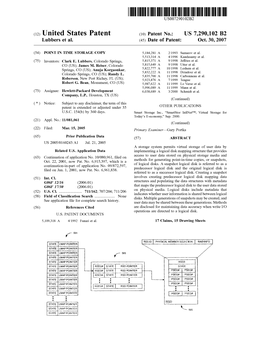 United States Patent (10) Patent N0.: US 7,290,102 B2 Lubbers Et A]