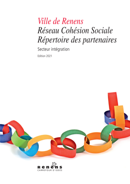 Ville De Renens Réseau Cohésion Sociale Répertoire Des Partenaires Secteur Intégration Edition 2021