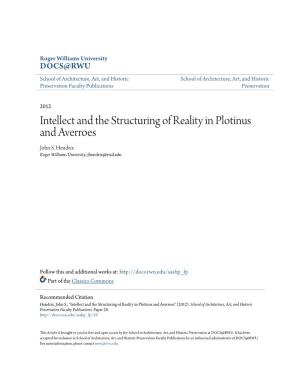 Intellect and the Structuring of Reality in Plotinus and Averroes John S