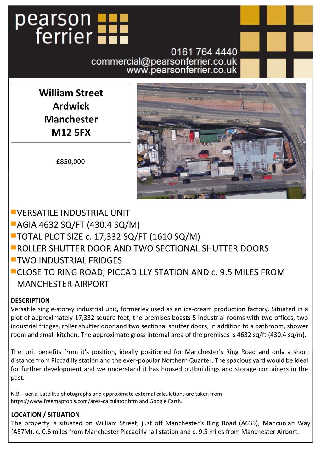 William Street Ardwick Manchester M12 5FX