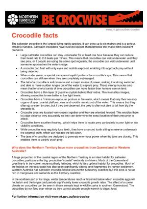 Crocodile Facts and Figures