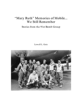 Mary Ruth” Memories of Mobile