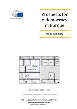 E-Democracy in Europe Study Summary