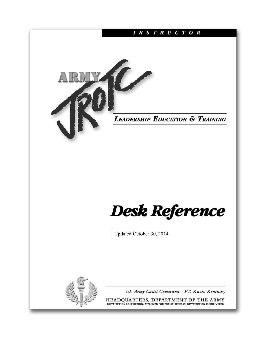 Instructor Desk Reference