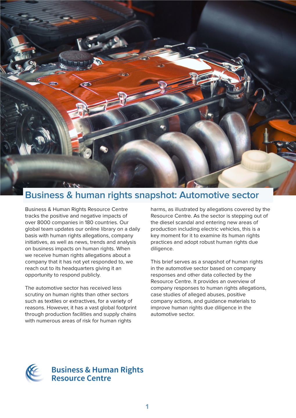 Business & Human Rights Snapshot: Automotive Sector