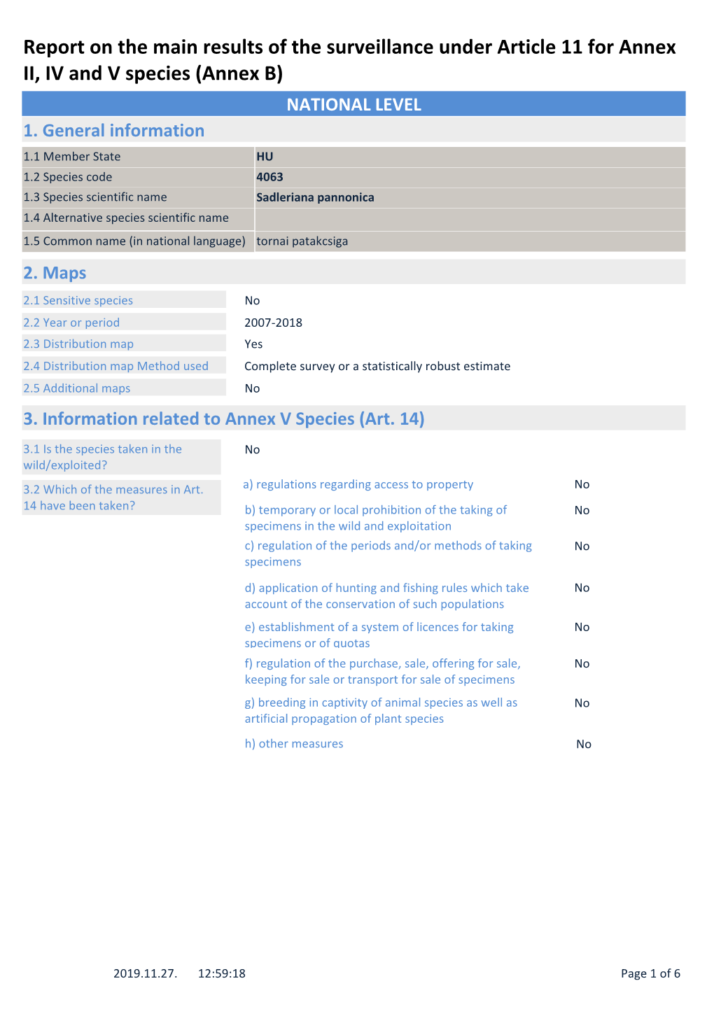 Annex B) NATIONAL LEVEL 1