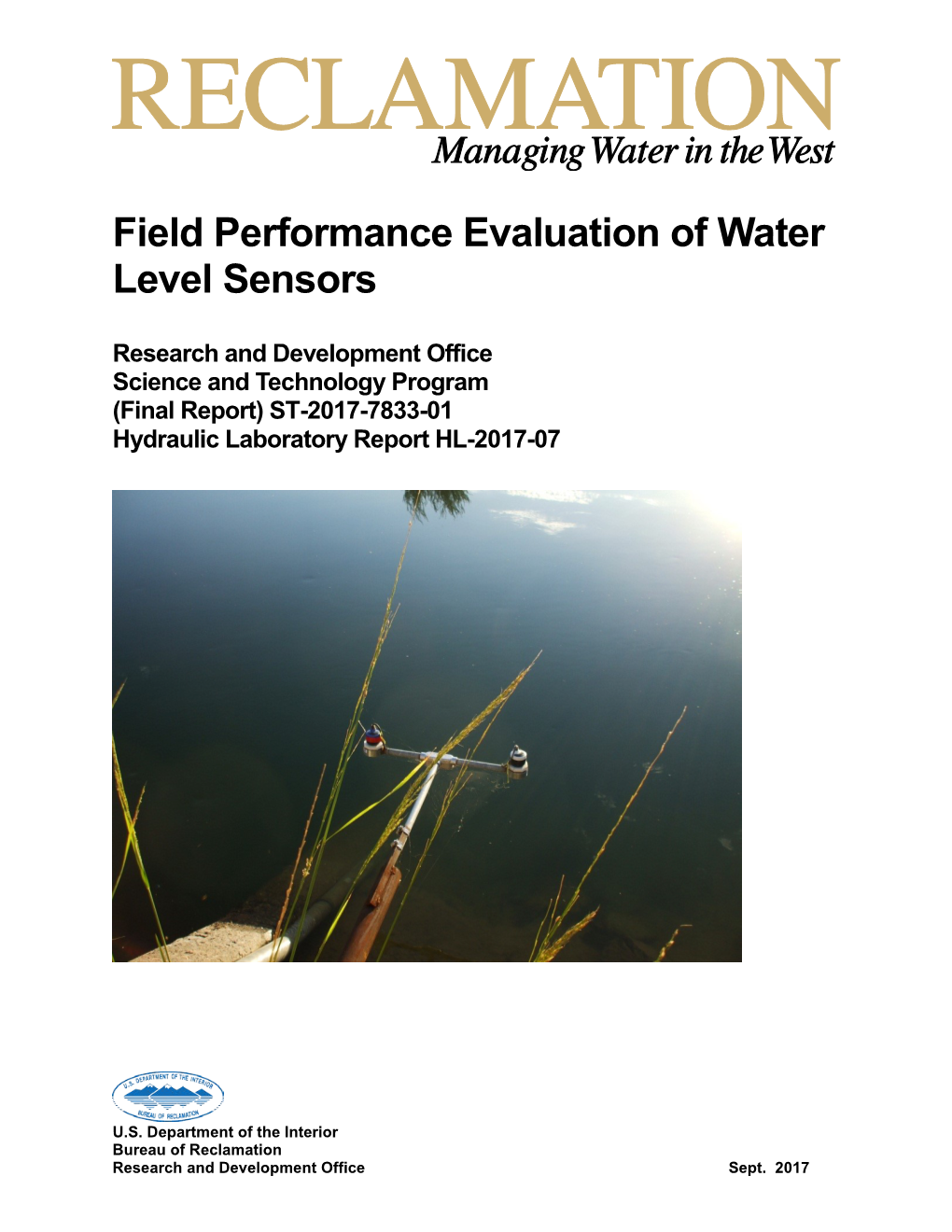 Field Performance Evaluation of Water Level Sensors