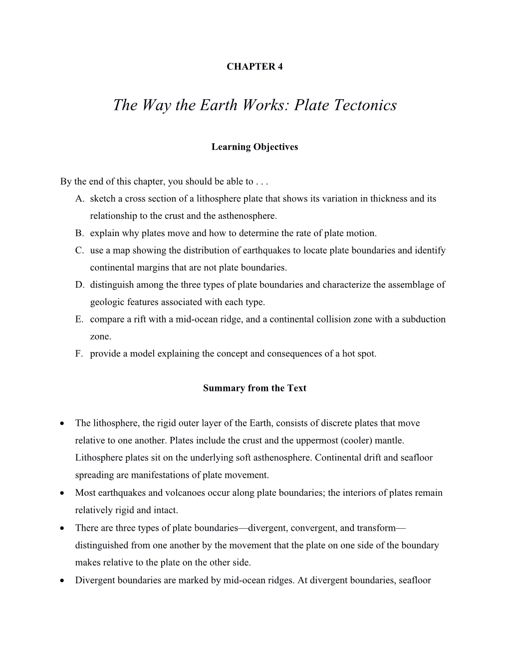 Plate Tectonics