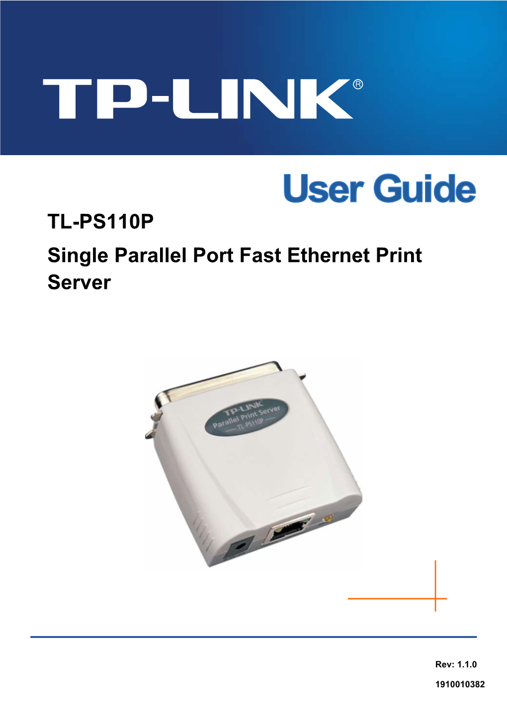 TL-PS110P Single Parallel Port Fast Ethernet Print Server
