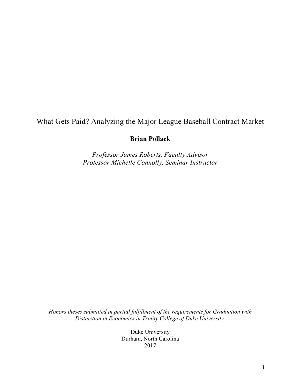 Analyzing the Major League Baseball Contract Market