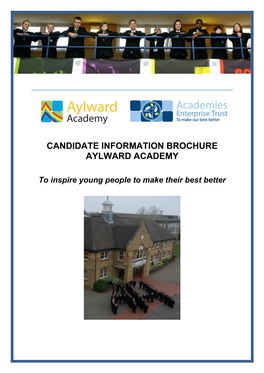 Candidate Information Brochure Aylward Academy