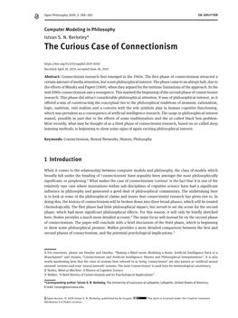 The Curious Case of Connectionism