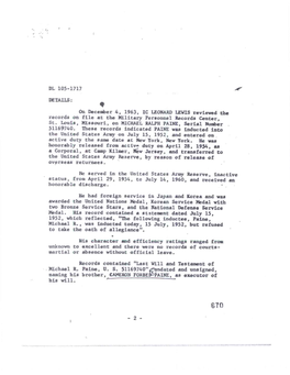 DL 105-1717 DETAILS: on December 4, 1963, IC LEONARD LEWIS