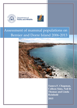 Assessment of Mammal Populations on Bernier and Dorre Island 2006-2013