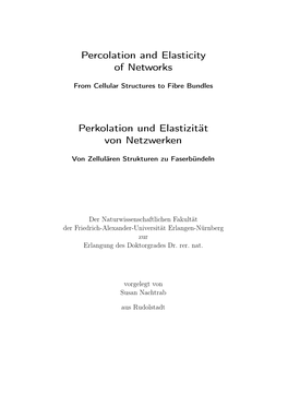 Percolation and Elasticity of Networks