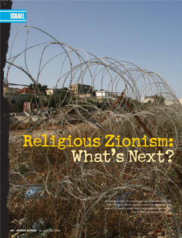 Religious Zionism: What’S Next?