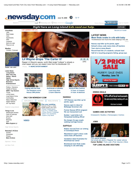 Newsday.Com - a Long Island Newspaper -- Newsday.Com 6/10/08 1:06 AM