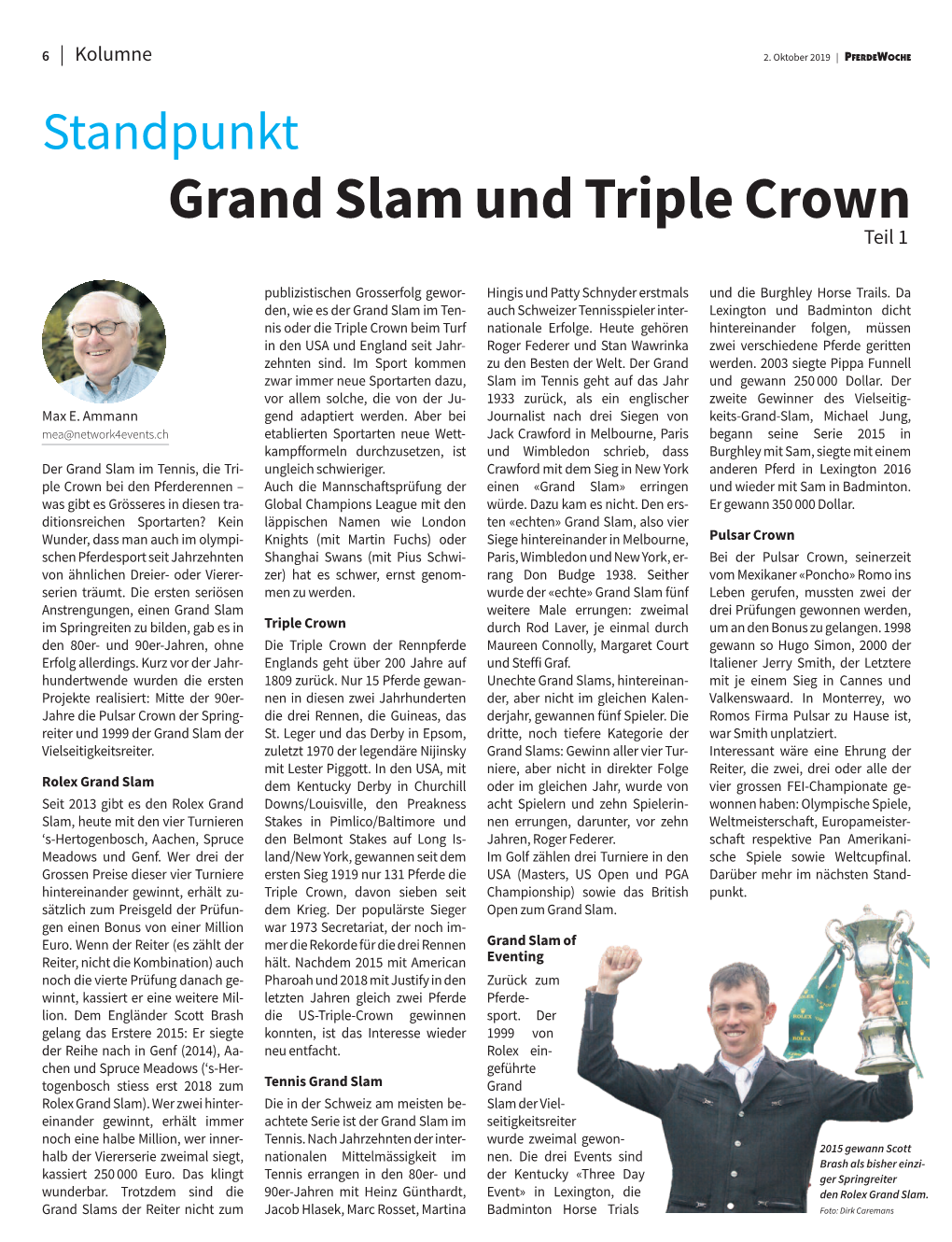 Grand Slam Und Triple Crown Teil 1