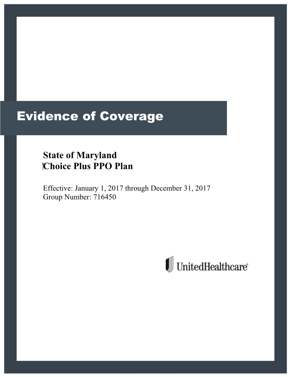 PPO Evidence of Coverage