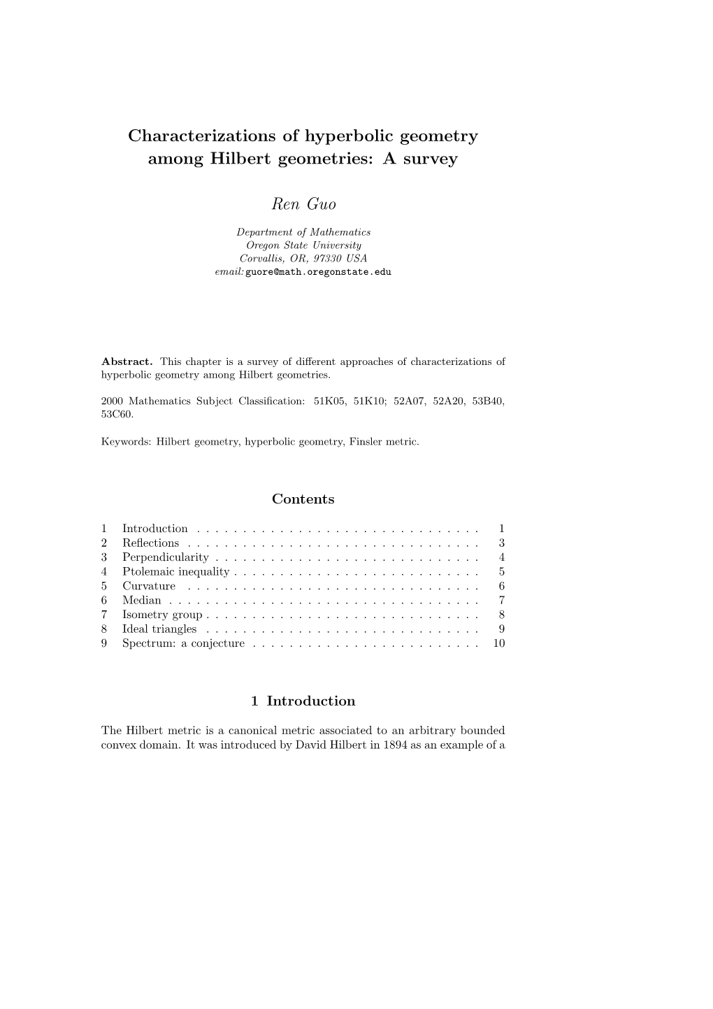 Characterizations of Hyperbolic Geometry Among Hilbert Geometries: a Survey