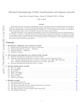 Maximal Subsemigroups of Finite Transformation and Diagram Monoids