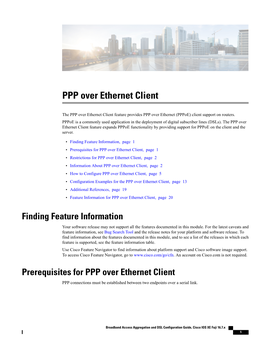 PPP Over Ethernet Client