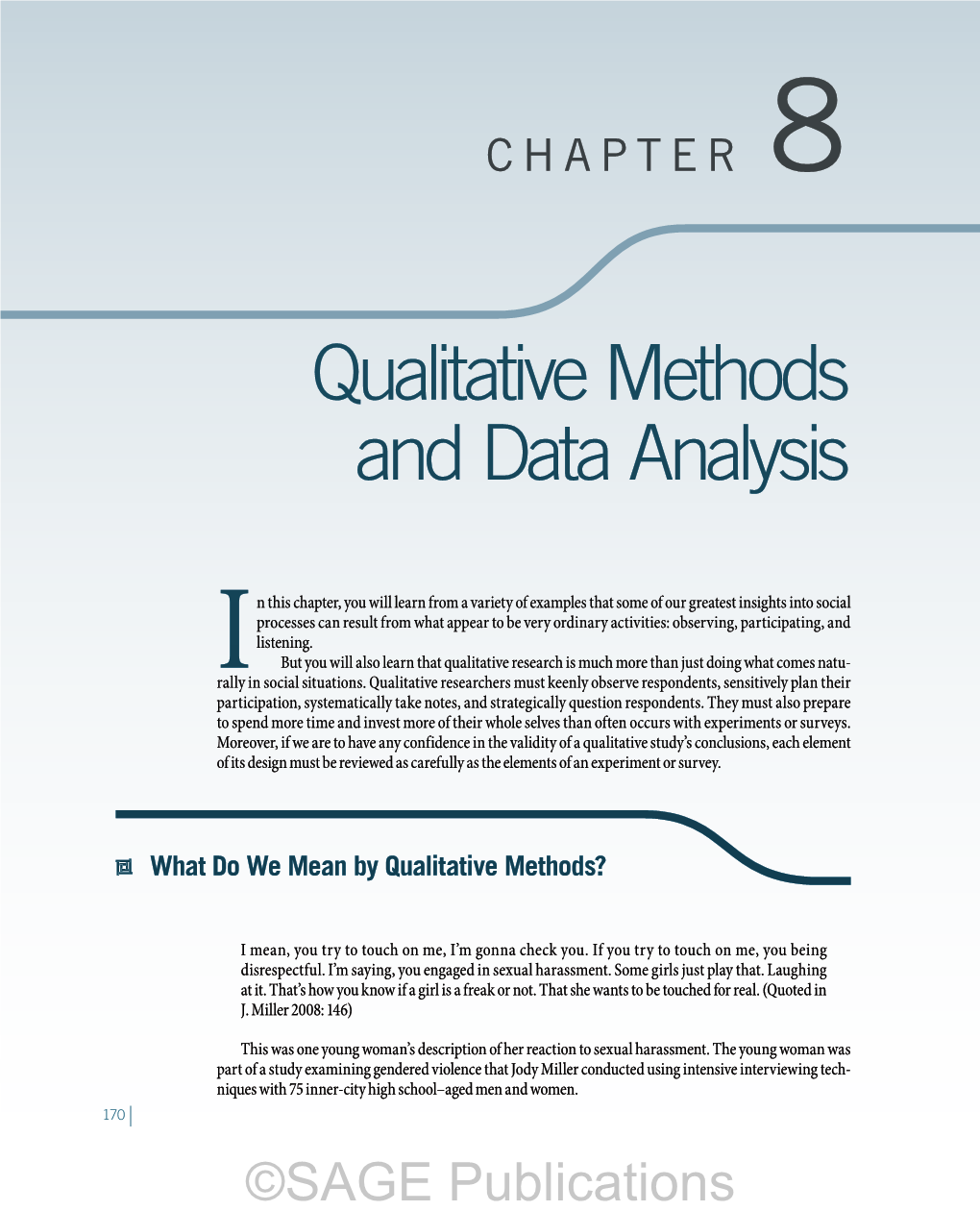 Qualitative Methods and Data Analysis