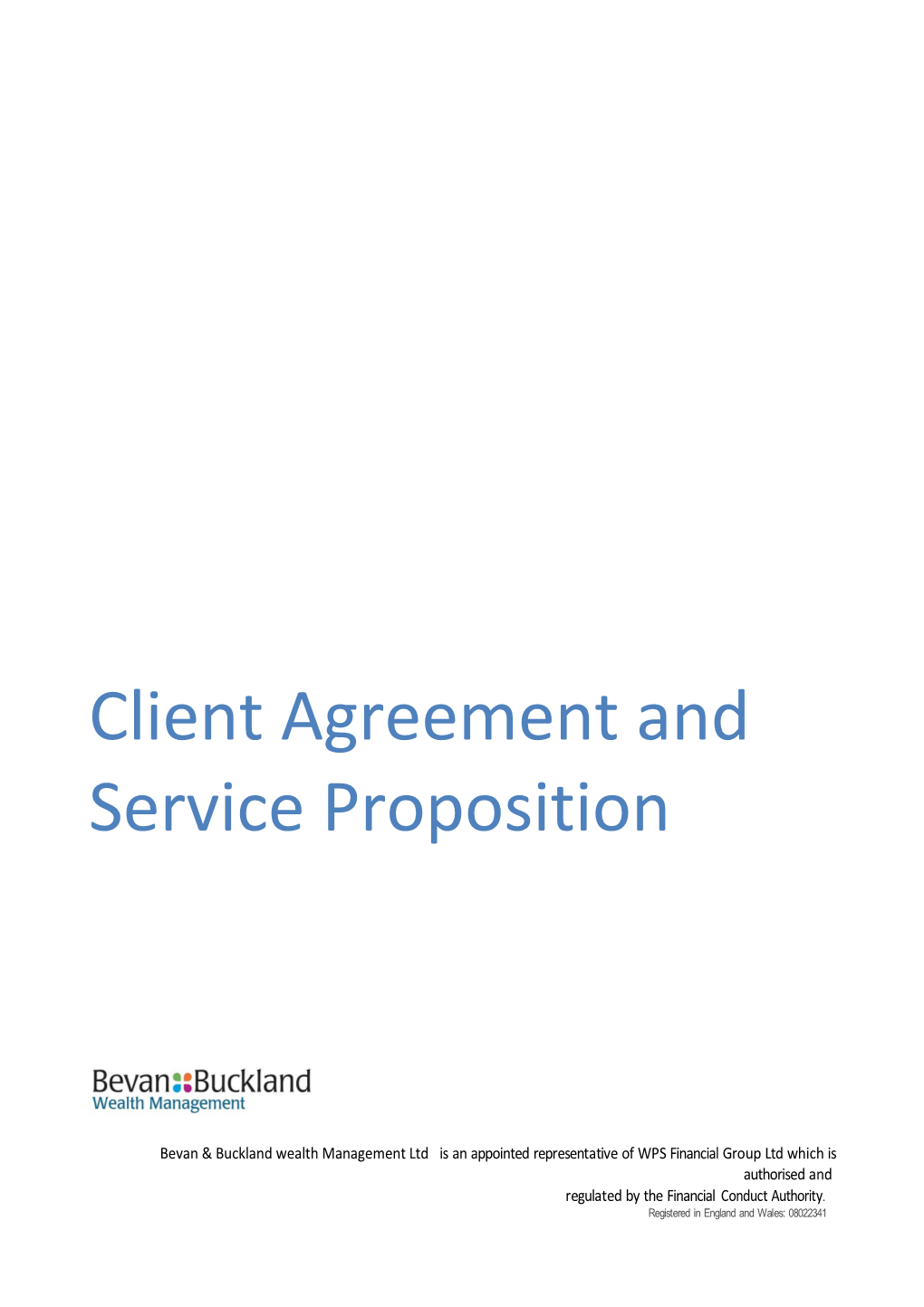 Client Agreement and Service Proposition