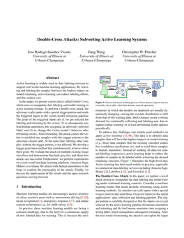 Double-Cross Attacks: Subverting Active Learning Systems