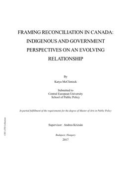 Indigenous and Government Perspectives on an Evolving Relationship