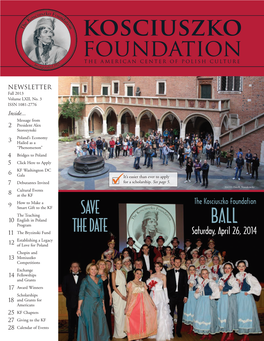 NEWSLETTER Fall 2013 Volume LXII, No