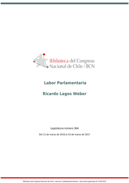 Labor Parlamentaria Ricardo Lagos Weber