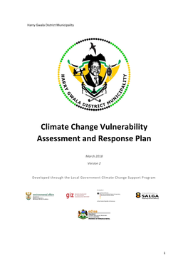 Climate Change Vulnerability Assessment and Response Plan