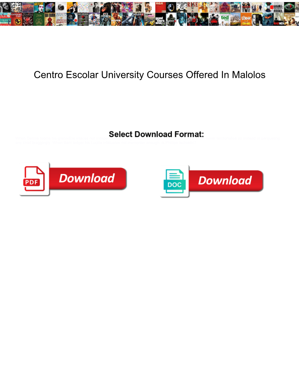 Centro Escolar University Courses Offered in Malolos