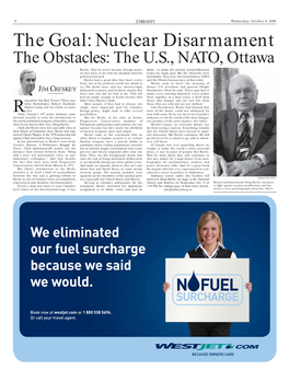 Nuclear Disarmament the Obstacles: the U.S., NATO, Ottawa Roche